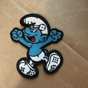Blue Cartoon Character Iron On Patch